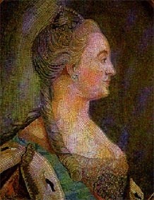 Екатерина II. Мозаика Ломоносовской мастерской